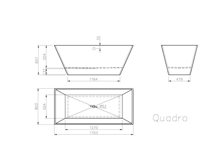 Kivivann Vispool Quadro 175