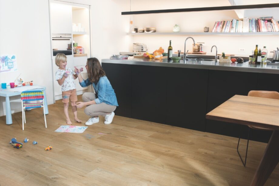 LVT Vinüülparkett QUICK STEP, Pulse Click, Cotton oak natural, tamm, faasitud