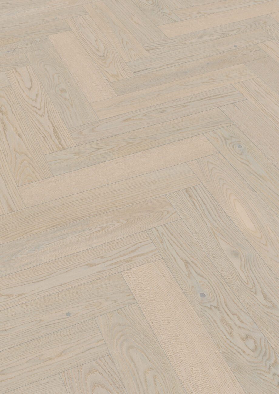 Kalasabaparkett Tamm Meister Lindura Classic Arctic white oak, harjatud, ultra matt lakk