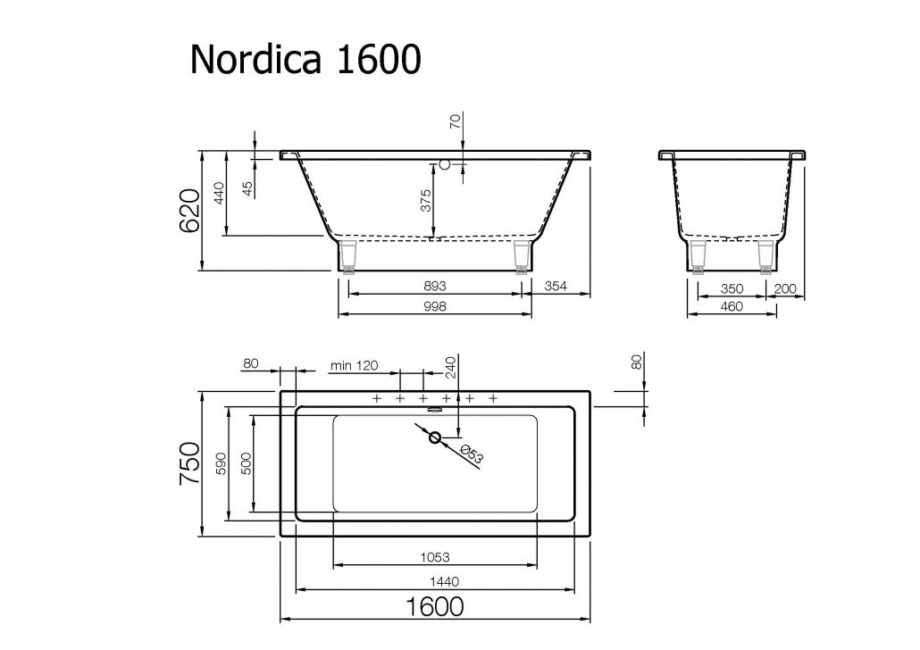 Vann Vispool Nordica  1600mm