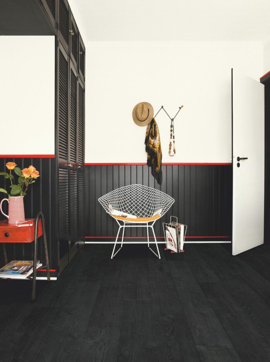 Laminaatparkett Quick-Step IMPRESSIVE ULTRA Burned planks (tamm) – vaade 7