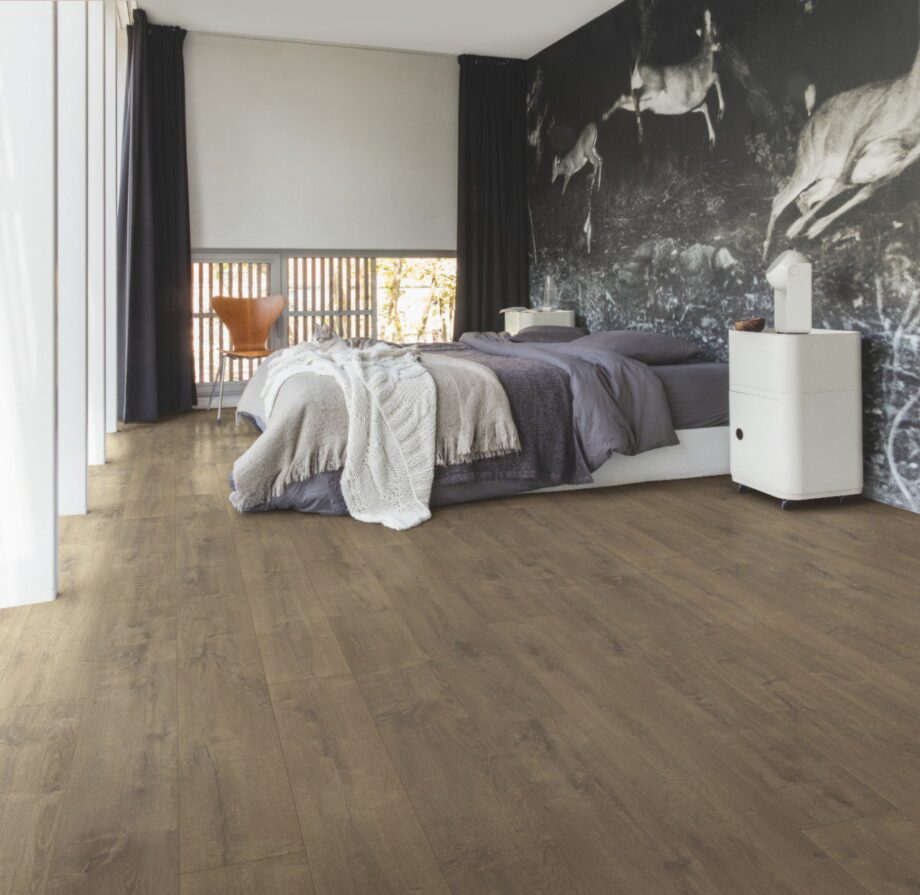 LVT Vinüülparkett QUICK STEP, Balance Click plus, Velvet Tamm Pruun, faasitud – vaade 3