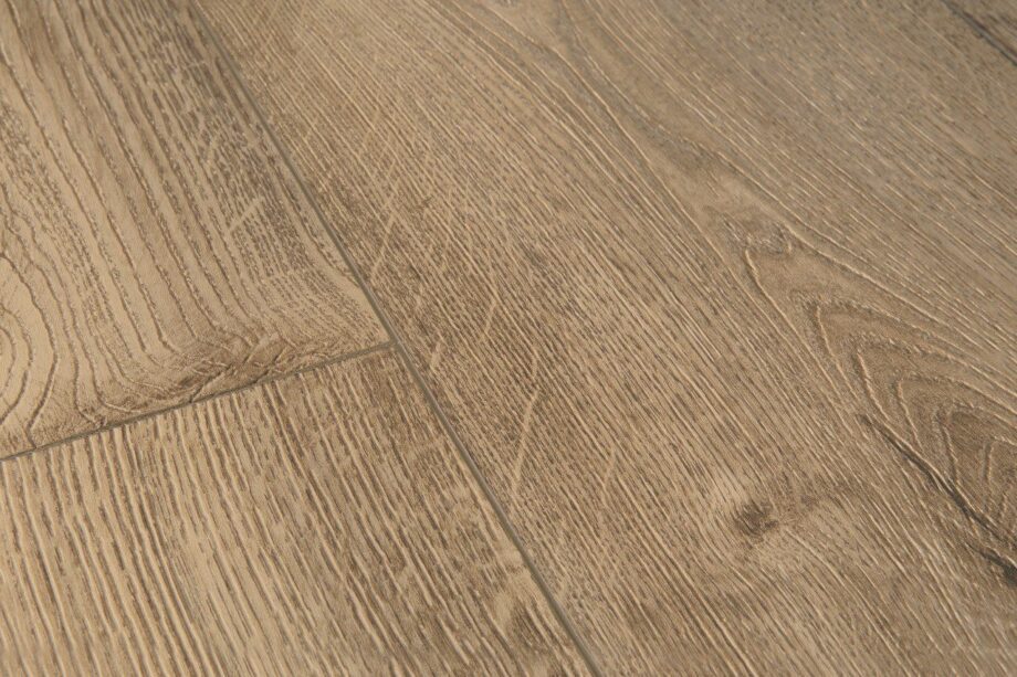 LVT Vinüülparkett QUICK STEP, Pulse Click, Picnic oak ochre, tamm, faasitud – vaade 2