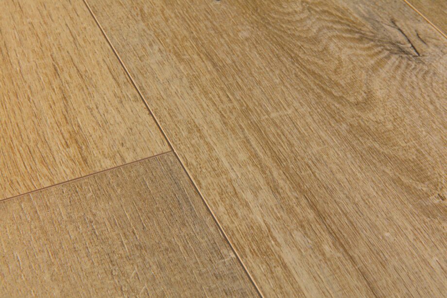 LVT Vinüülparkett QUICK STEP, Pulse Glue Plus, Cotton Oak Deep Natural, tamm, faasitud – vaade 2