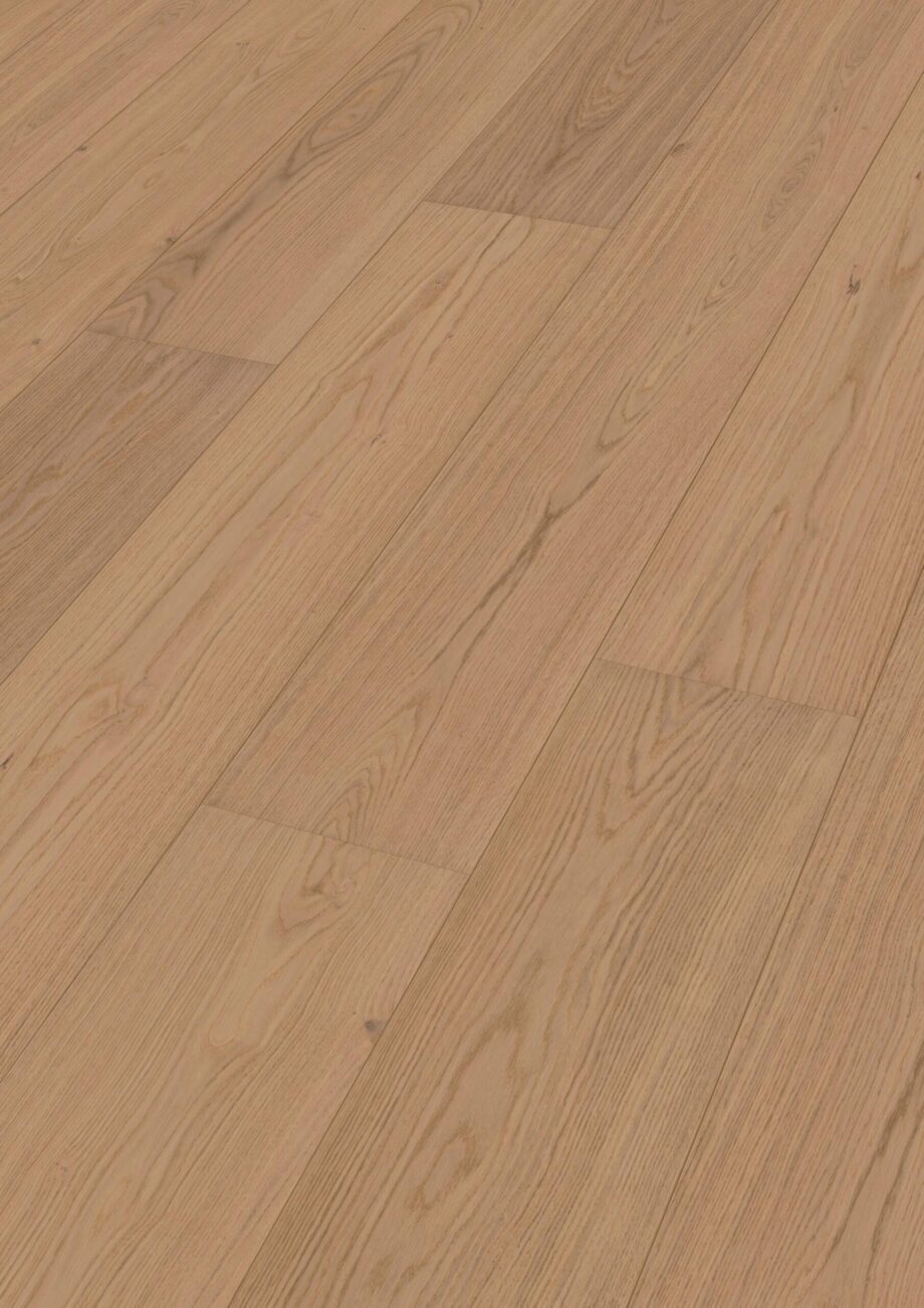 Parkett Tamm Meister Lindura Natural light oak, harjatud, 1-lipiline, matt lakk – vaade 2