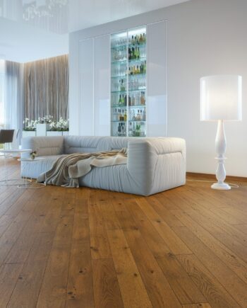 Parkett Tamm, Piccolo Brown Sugar, 1-lip, faasitud, peits, harjatud ja matt lakk 1.1