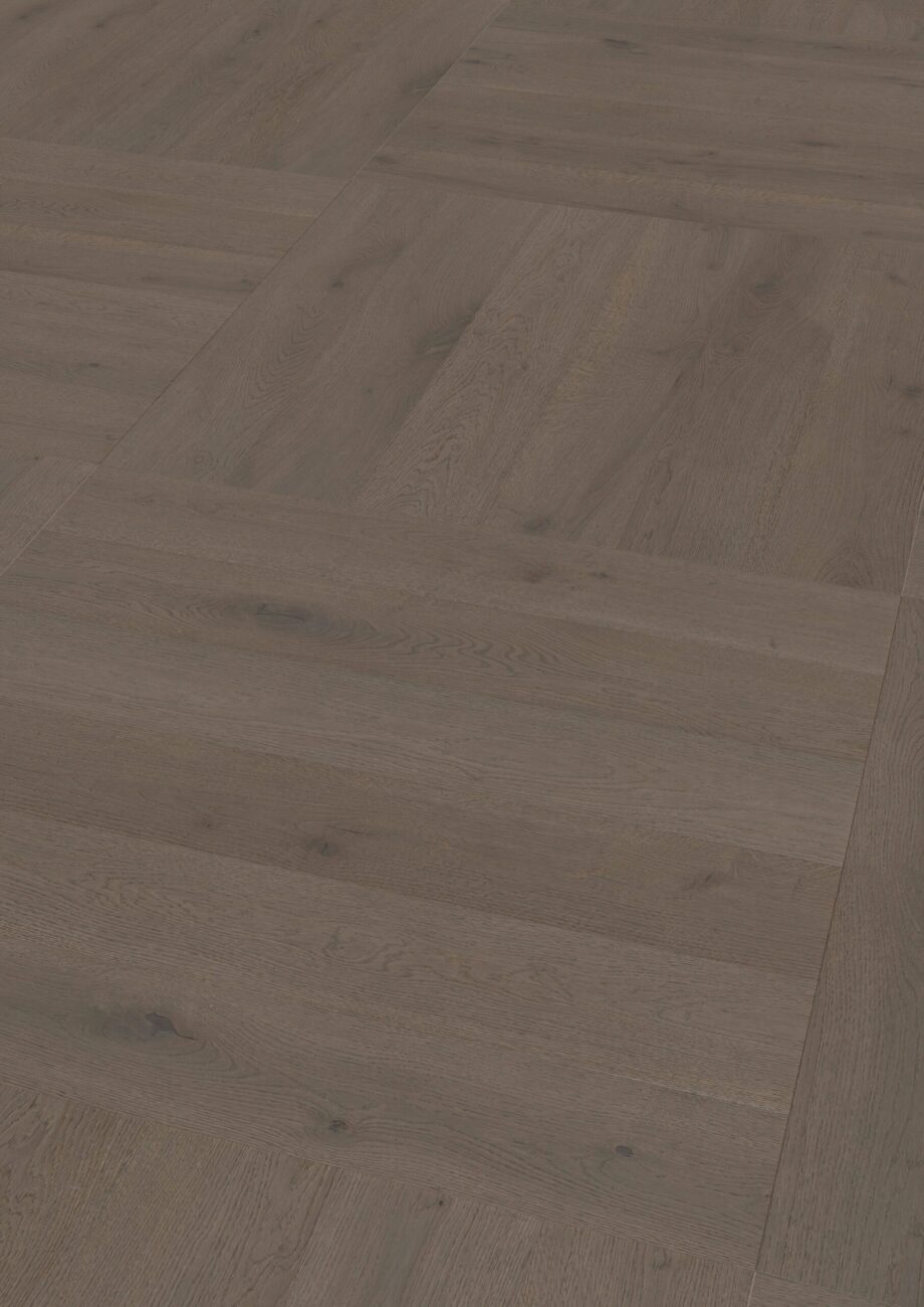 Parkett Tamm, ter Hürne, Oak basalt brown, harjatud, faasitud, eriti matt lakk – vaade 2