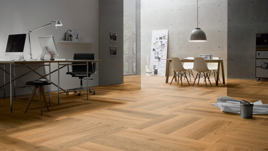 Parkett Tamm, ter Hürne, Oak, harjatud, faasitud, naturaalõli – vaade 3