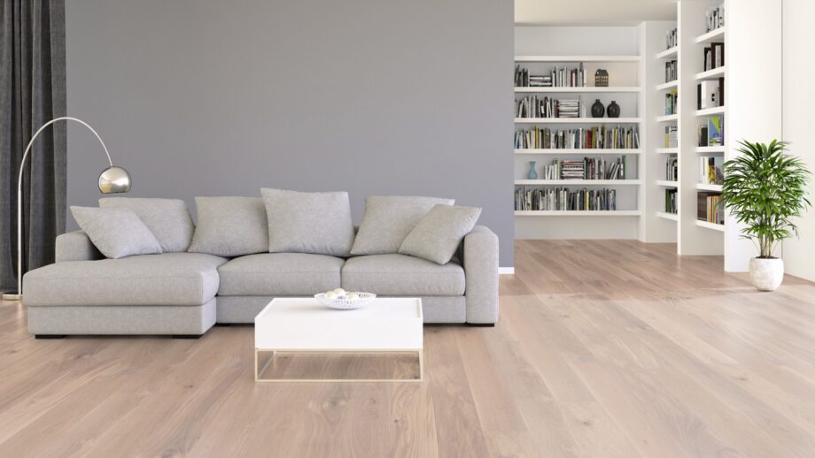 Parkett Tarkett, Shade, Tamm Satin White Plank, 1-lip, 2 külge mikrofaas, Proteco Hardwax Oil õlivaha – vaade 4