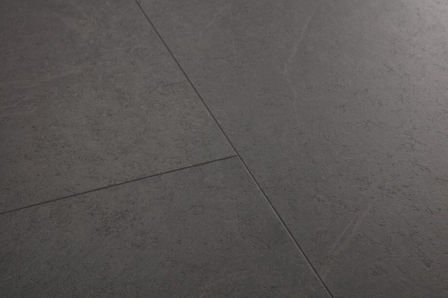 Vinüülparkett SPC Quick Step black slate alpha tiles, faasitud