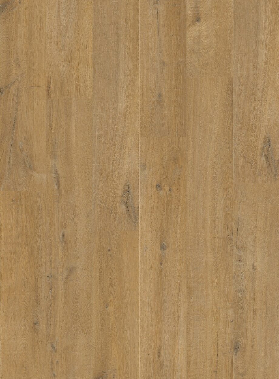 Vinüülparkett SPC Quick Step cotton oak deep natural alpha medium planks, faasitud