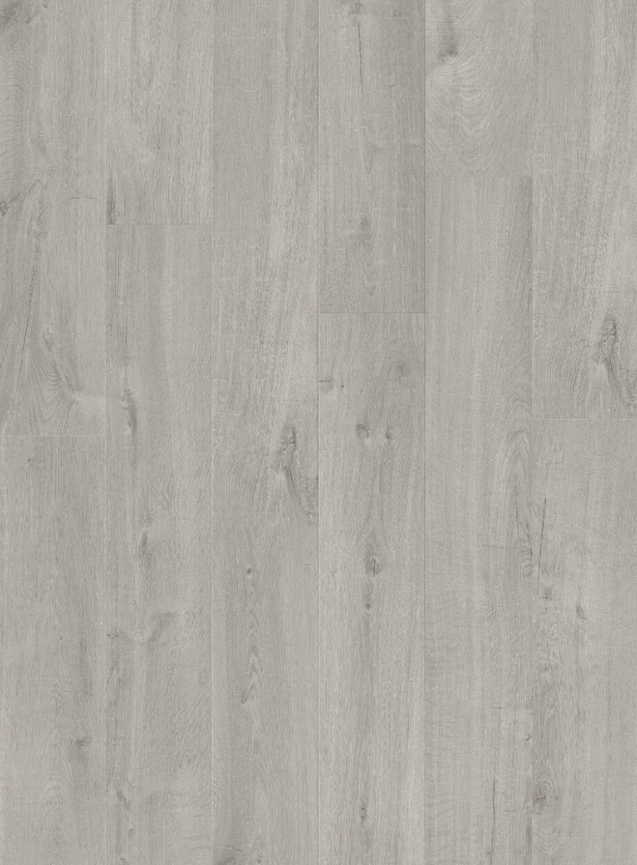 Vinüülparkett SPC Quick Step cotton oak cold grey alpha medium planks, faasitud