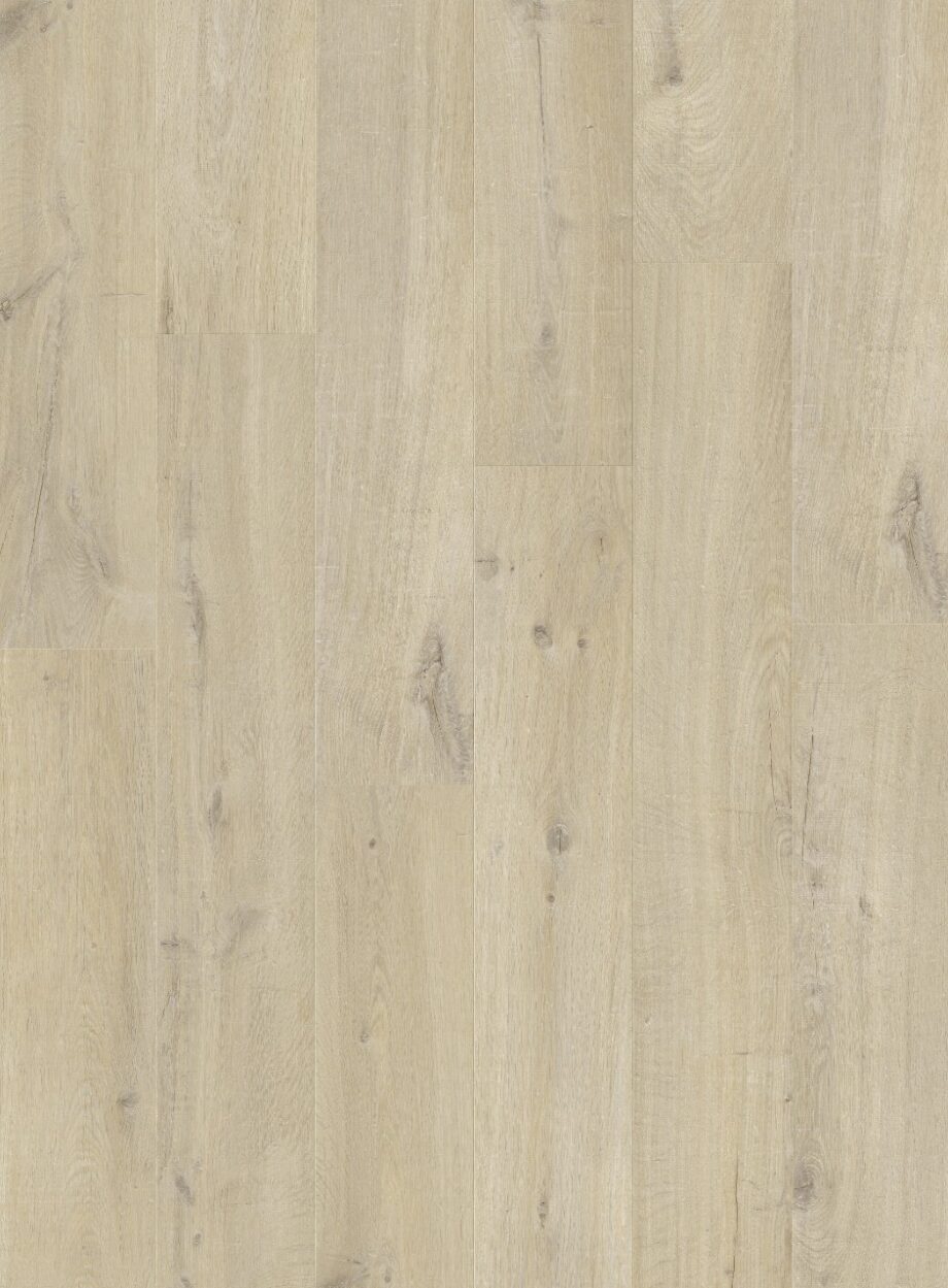 Vinüülparkett SPC Quick Step cotton oak beige alpha medium planks, faasitud