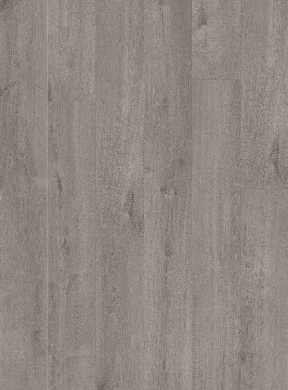 Vinüülparkett SPC Quick Step cotton oak cozy grey alpha medium planks, faasitud