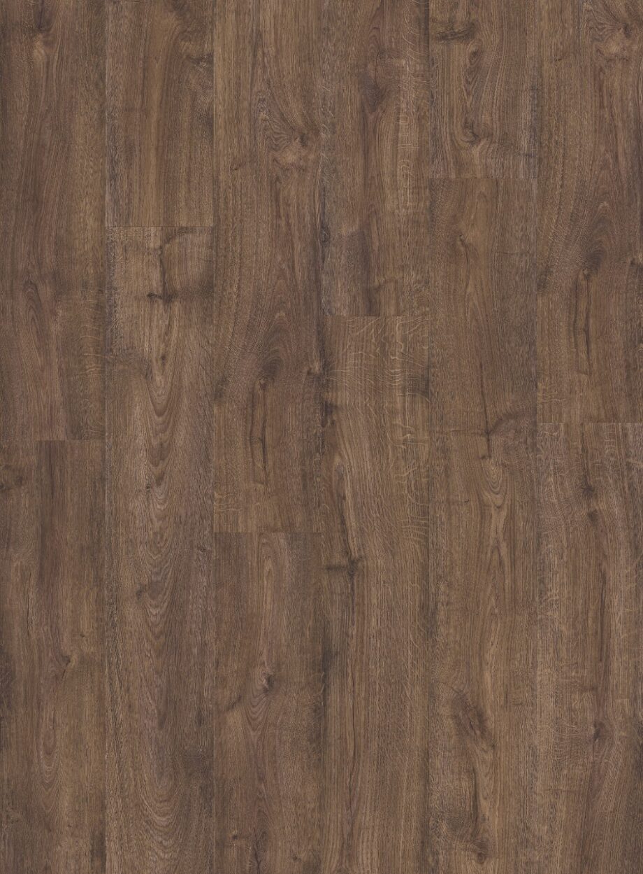 Vinüülparkett SPC Quick Step autumn oak chocolate alpha medium planks, faasitud