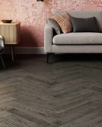 Kalasabaparkett tamm, Estaparket, BC lava grey, faasitud, harjatud, ekstra matt lakk 5%