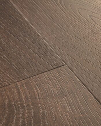 Vinüülparkett SPC Quick Step autumn oak chocolate alpha medium planks, faasitud