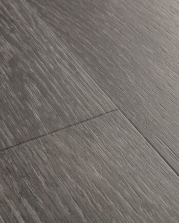 Vinüülparkett SPC Quick Step silk oak dark grey alpha small planks, faasitud