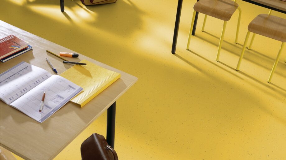 Linoleum Gerflor Lino Art Star 0001 Lemon Yellow