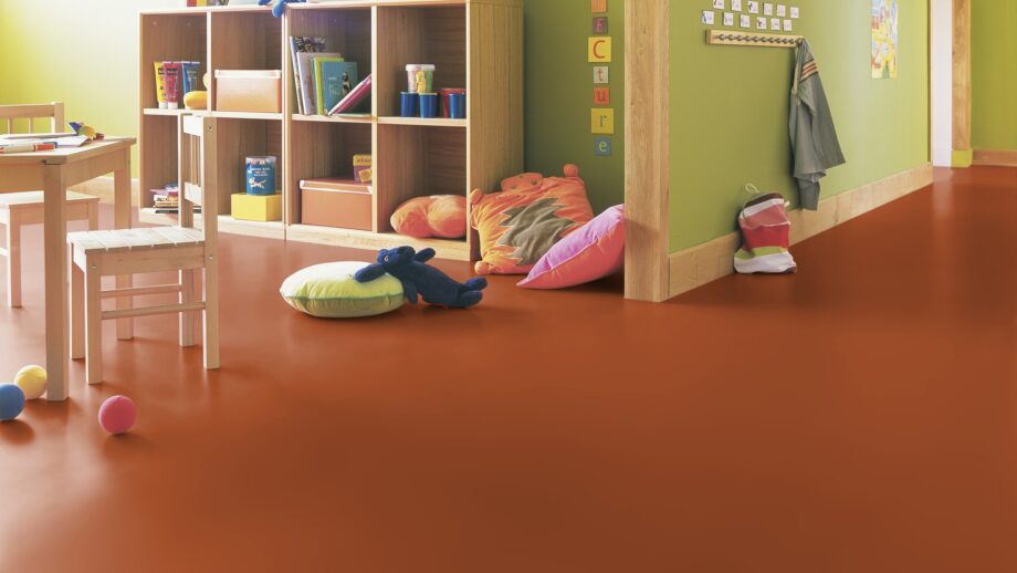 Linoleum Gerflor Uni Walton 0062 Mediterranean Orange