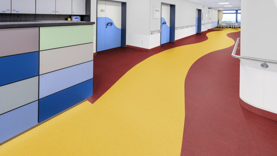 Linoleum Gerflor Marmorette 0018 Lobster Red