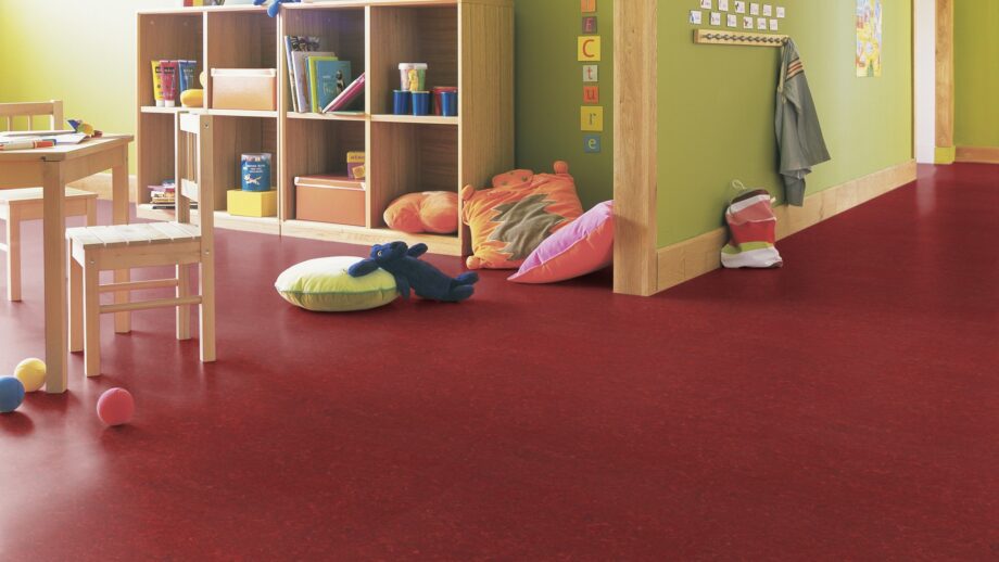 Linoleum Gerflor Marmorette 0018 Lobster Red