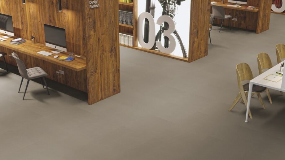 Linoleum Gerflor Lino Art Urban 0551 Flashy Asphalt Grey