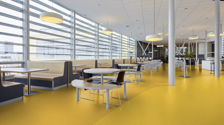 Linoleum Gerflor Colorette 0001 Banana Yellow – vaade 4