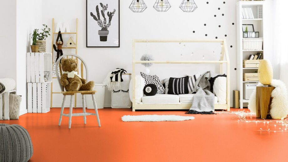 Linoleum Gerflor Colorette 0170 Kumquat Orange – vaade 3