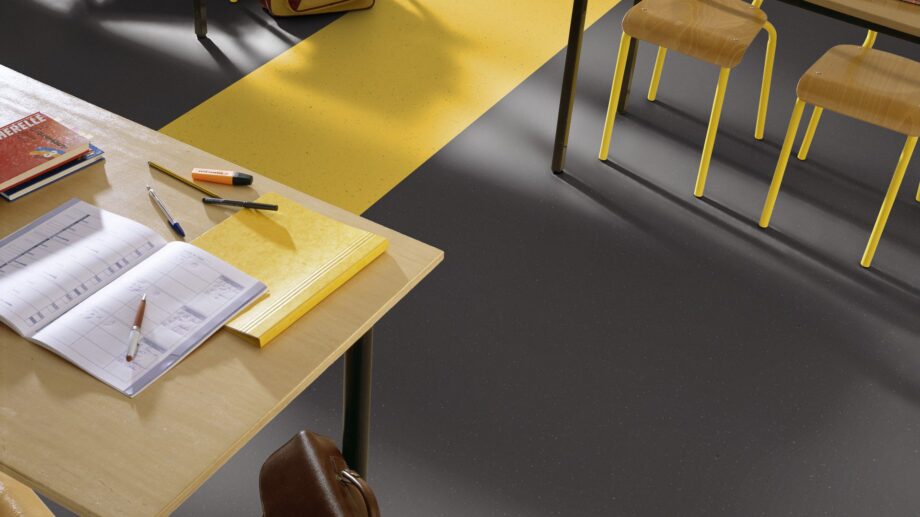 Linoleum Gerflor Lino Art Star 0085 Mid Grey – vaade 4