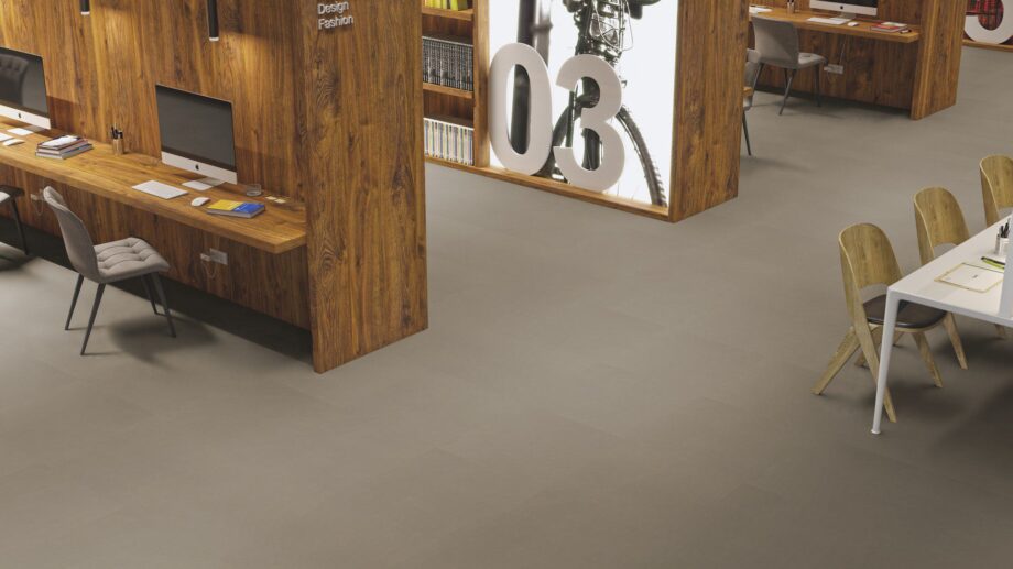 Linoleum Gerflor Lino Art Urban 0551 Flashy Asphalt Grey – vaade 2
