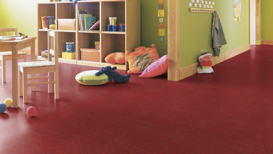 Linoleum Gerflor Marmorette 0018 Lobster Red – vaade 4