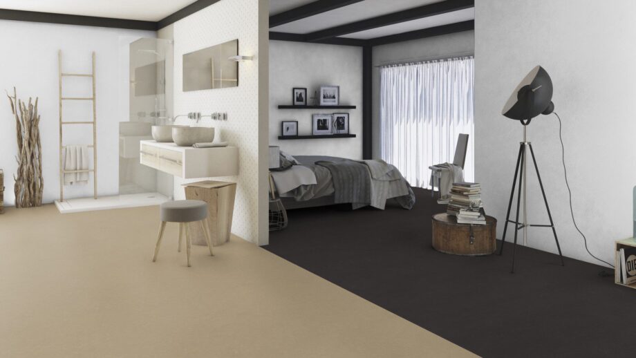 Linoleum Lino Art Urban Acoustic Plus 19dB 0556 Mud Grey – vaade 3