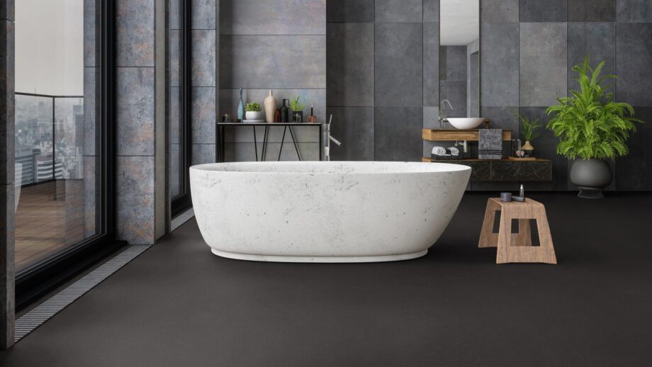Linoleum Lino Art Urban Acoustic Plus 19dB 0561 Pitch Black – vaade 2