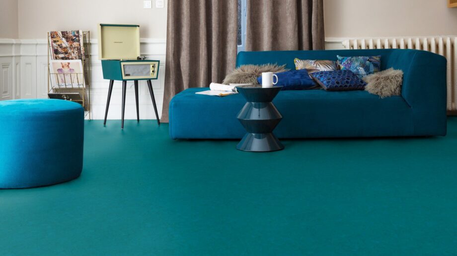 Linoleum Marmorette Acoustic Plus 19 dB 0129 Curacao Petrol – vaade 3