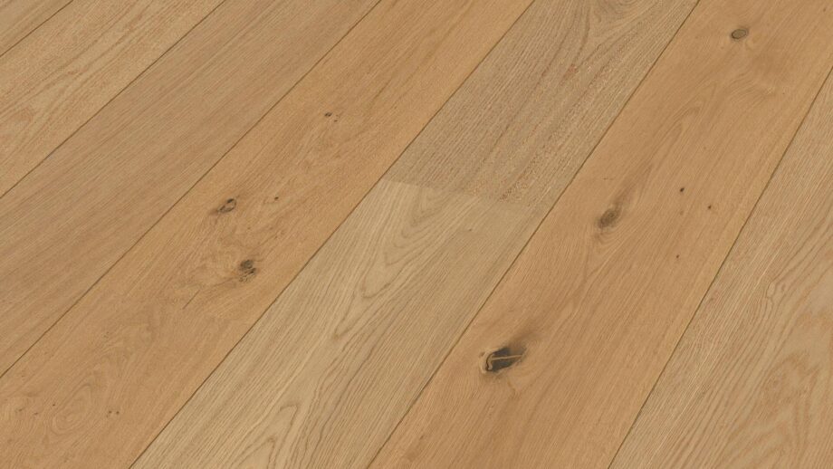 Parkett Tamm Meister Lindura Oak lively, harjatud, 1-lipiline, matt lakk – vaade 2