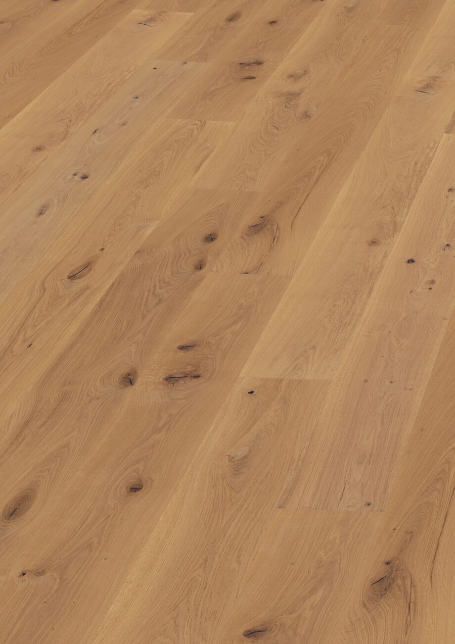 Parkett Trinity Tamm Rustical 1-lip faasitud harjatud raw õlitatud 305mm