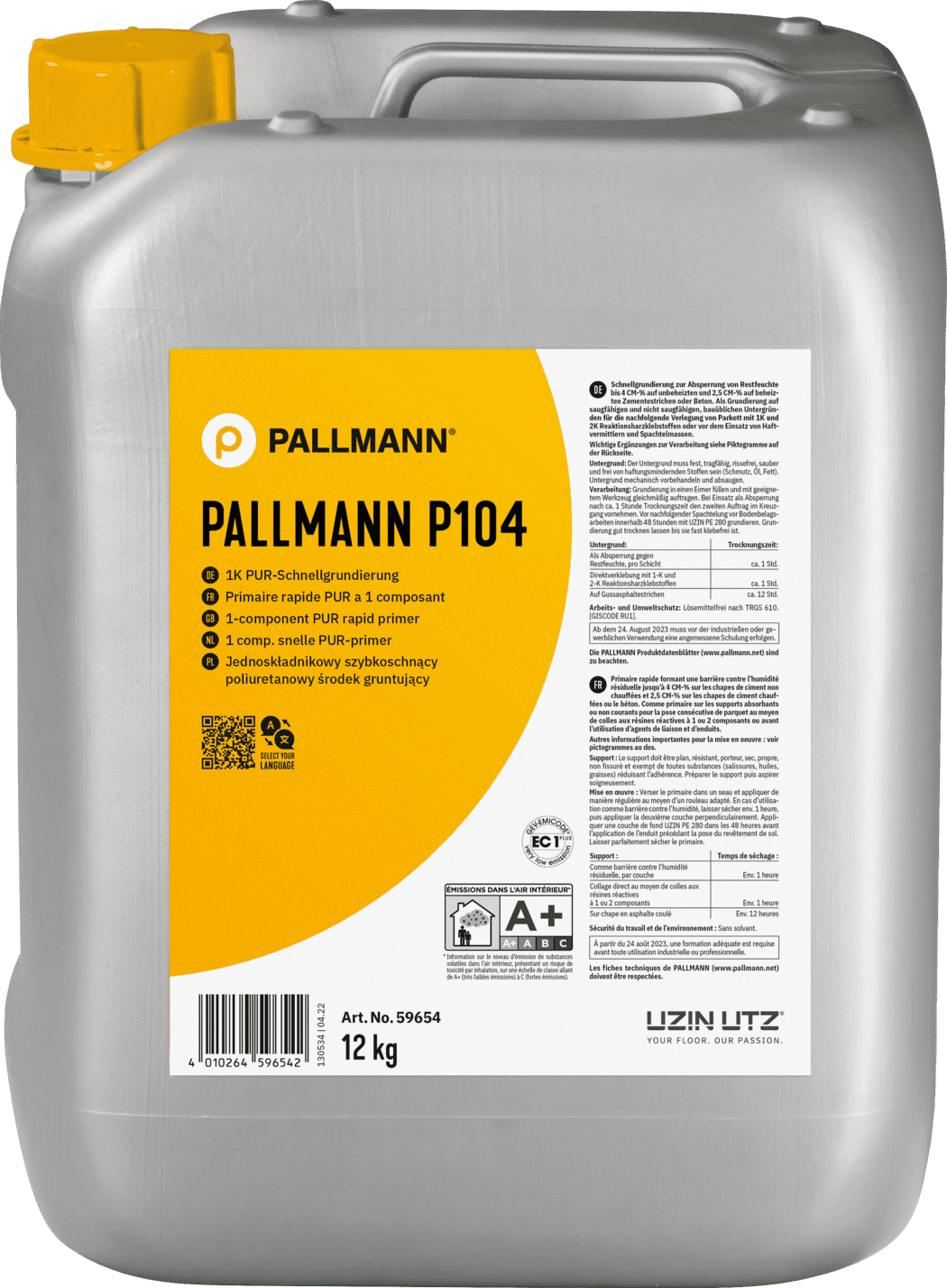 Polüuretaankrunt Pallmann P104 parema nakke ja niiskustõkke tagamiseks.