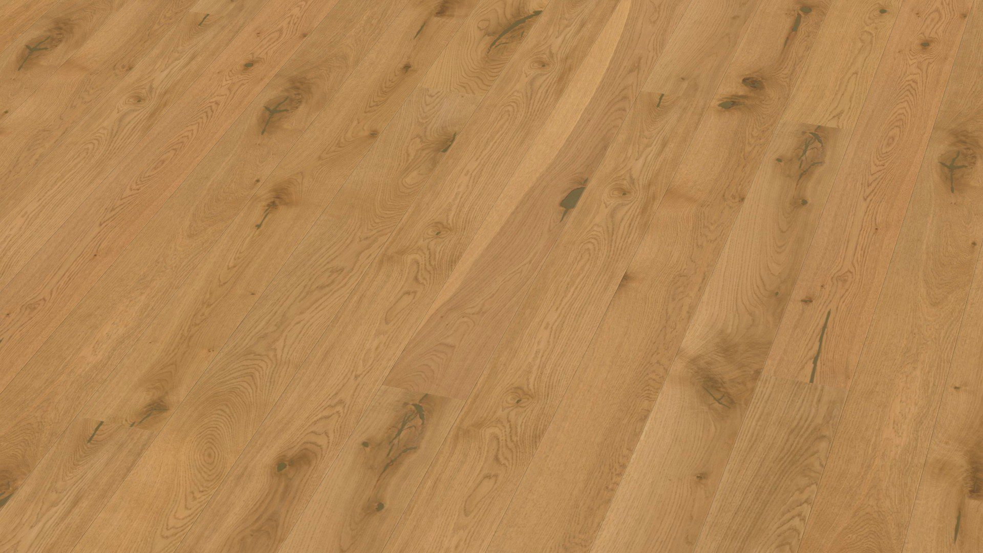 Parketti Bauwerk Casapark Tammi 56 harjattu öljyvahattu – luonnollinen tammen sävy, harjattu pinta ja elävä puukuvio.