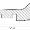 porandaliist-011249-2 Põrandaliist tamm, täispuit, 20x56x2700 mm