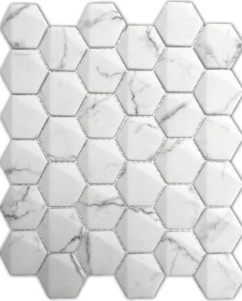 Keraamiline mosaiik Urban Statuario, 26x30 cm, valge
