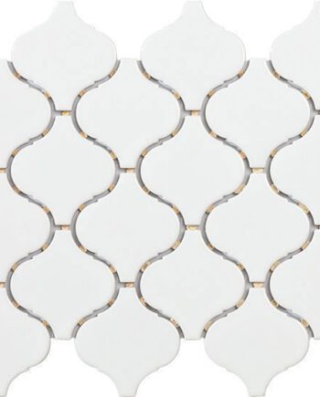 Keraamiline mosaiik Tech Flame White, 25x28 cm, valge