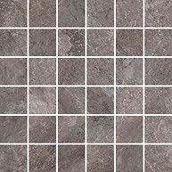 Kiviefektiga matt mosaiikplaat Himalaya Grey 5x5, 30x30 cm, 8,5 mm, hall, R10
