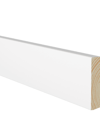 Põrandaliist mänd valgeks värvitud, 21x95x2700 mm