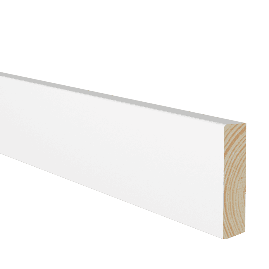 Põrandaliist mänd valgeks värvitud, 21x95x2700 mm