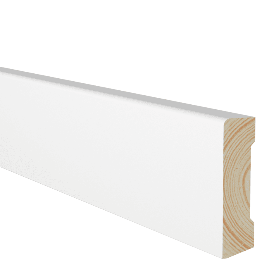 Põrandaliist mänd valgeks värvitud, 15x58x2700 mm