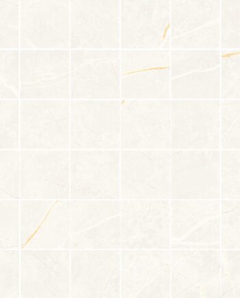 Marmorefektiga matt mosaiikplaat Tau Elite White 5x5, 30x30 cm, valge