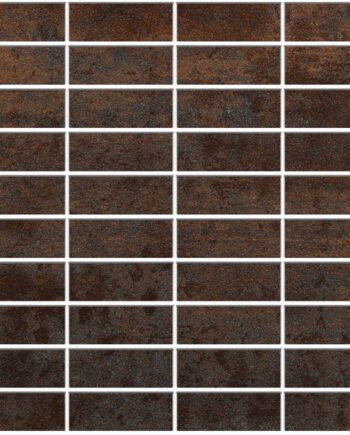 Corten-terase efektiga portselanmosaiik Tau Corten A, 30x30 cm, roostepruun