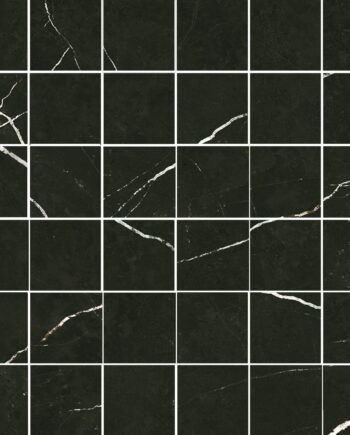 Marmorefektiga poleeritud mosaiikplaat Tau Elite Black 5x5 Pol, 30x30 cm, must