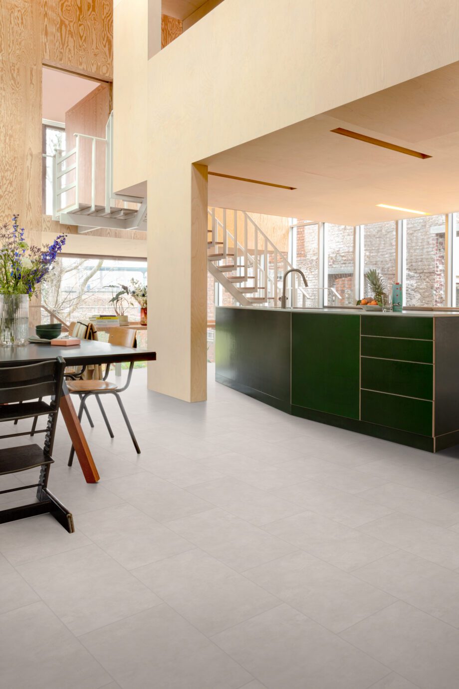 Tugevdatud südamikuga LVT vinüülplaat Floorify Small Tile Pebble Beach F530